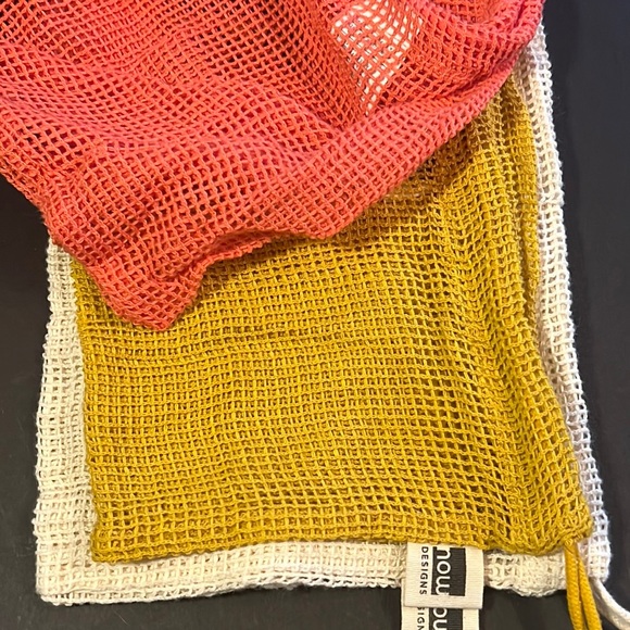 Le Marché (market) “save it” produce bags in 3 colors-12”x 14” bags w/drawstring - Picture 6 of 16